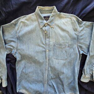 Casual denim button down